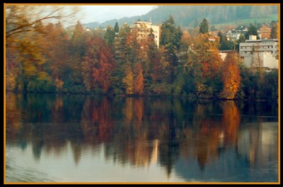 Autumn in the mirror