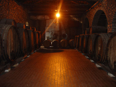 red wine cellar