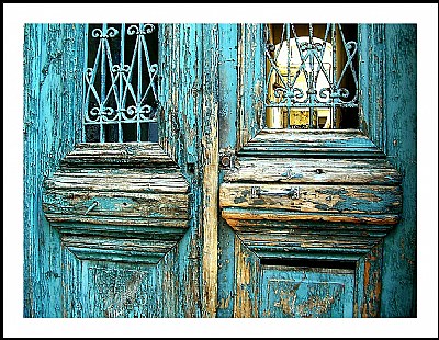 old blue door....