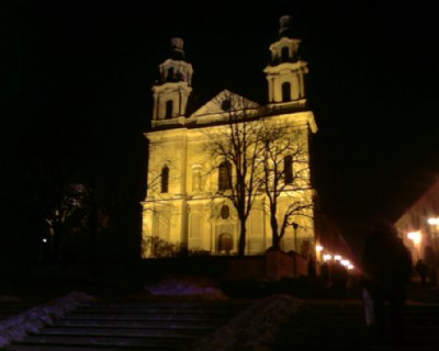 St. Rapolas Church At Night