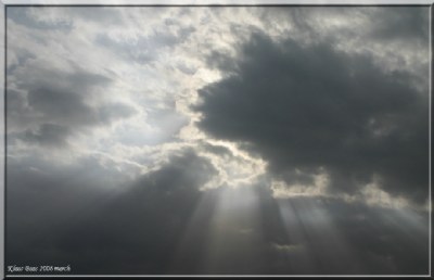 Sunrays In A Cloudy Sky