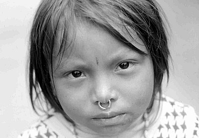 Retrato de niña "kuna"
