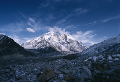 Bhagirathi Parbat from Gangotri glacier