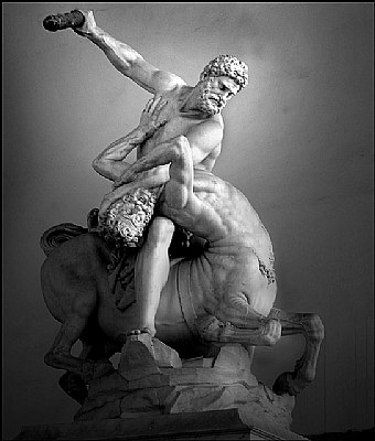 Hercules slaying Nessus