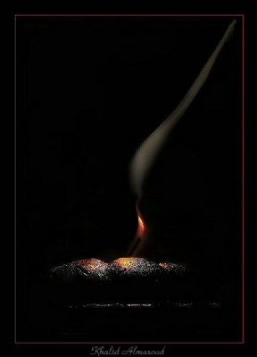  When Candle Sent Off Smoke !