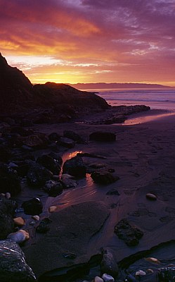 Coastal sunset