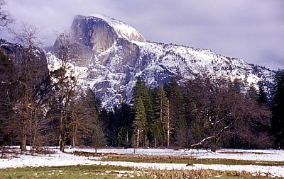half dome in the afternoon