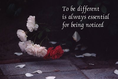 To be different