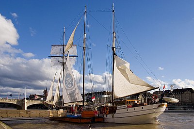 Sailboat on the Rhine