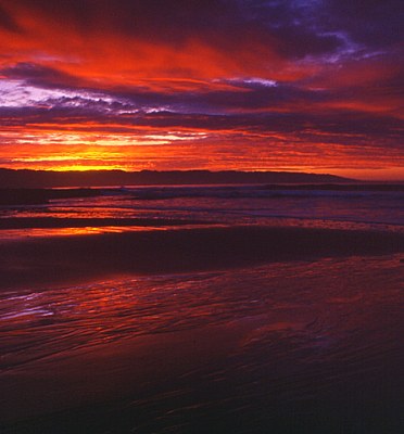 Radiant Red Sunset