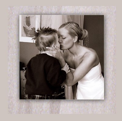 the bride and her boy