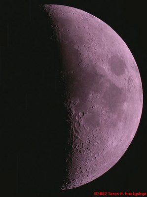 First Quarter Lunar Mosaic via webcam