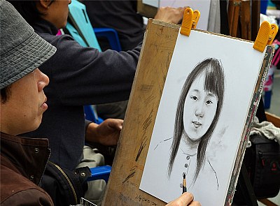 Drawing on street