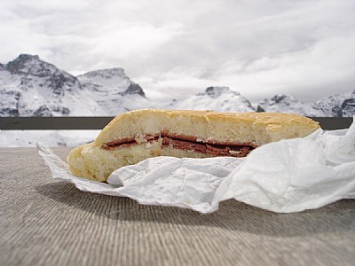 Sandwich at the mountain