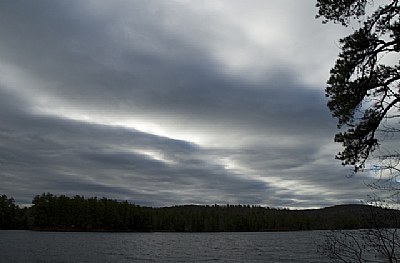 Storm Breaking Over Barker Pond