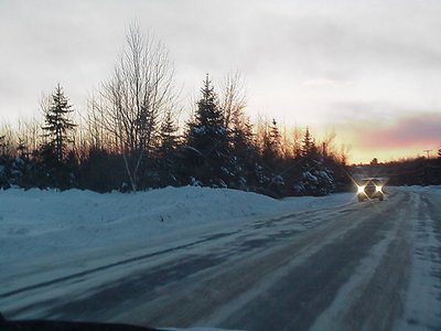 Long drives down almost abandoned roads.