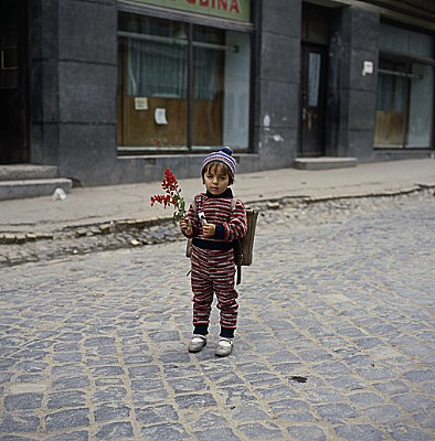 girl with flower