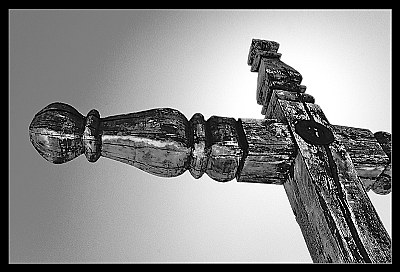 cross on the road