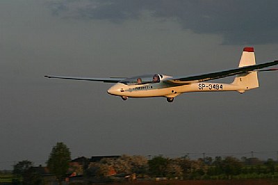 Flying at Sunset