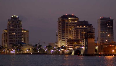  Downtown West Palm Beach at Dusk