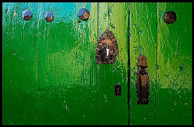 Behind the green door