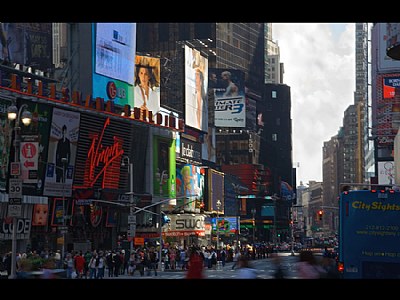 Times Square Before Dark