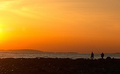 Sunset fishermen