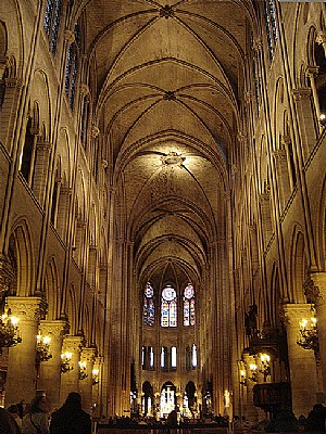Notre Dame's interior