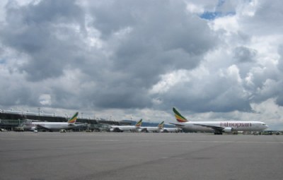 On the tarmac