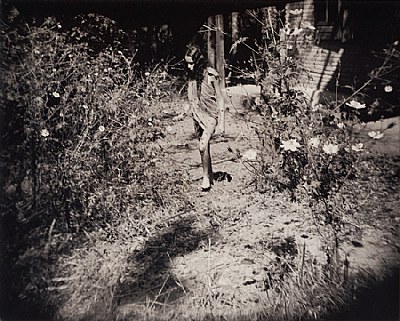 Girl  between flowers