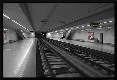 Empty Metro station