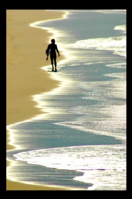 Surfer on Beach