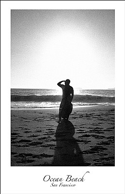 Surfer at Baker Beach