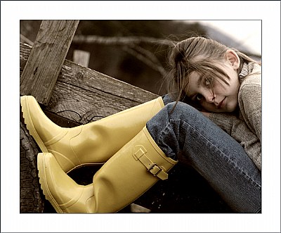 Her Yellow Boots