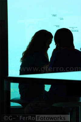 Silhouetted Couple ...