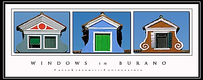 Windows in Burano