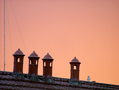 polluted sunset