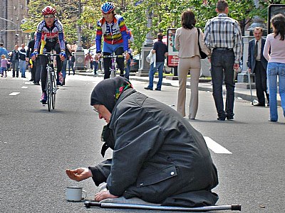 On the street