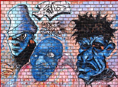 Urban: Grafitti - Blue Heads