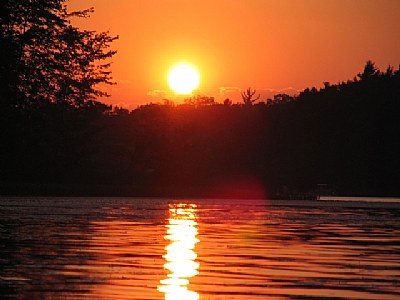 sunset, chief lake