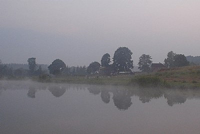 Fog above the lake