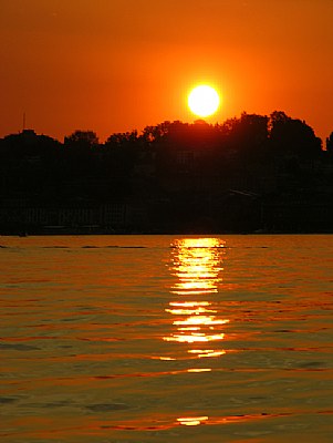 Sunset on lake III