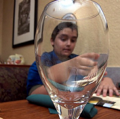 Alec in Wine glass