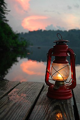 Lantern after sunset