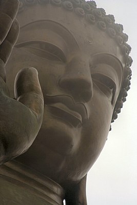 Buddha through the mist