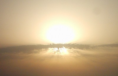 thin cloud in the sun