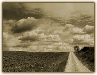 Clouds over my road