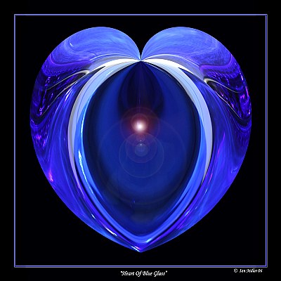Heart Of Blue Glass