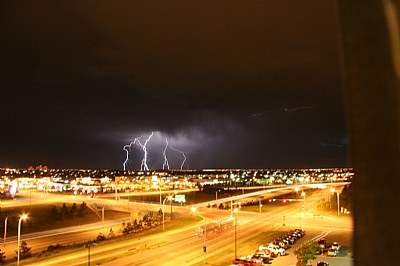 Lightning strikes 