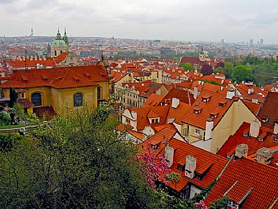 Red roofs of Prague